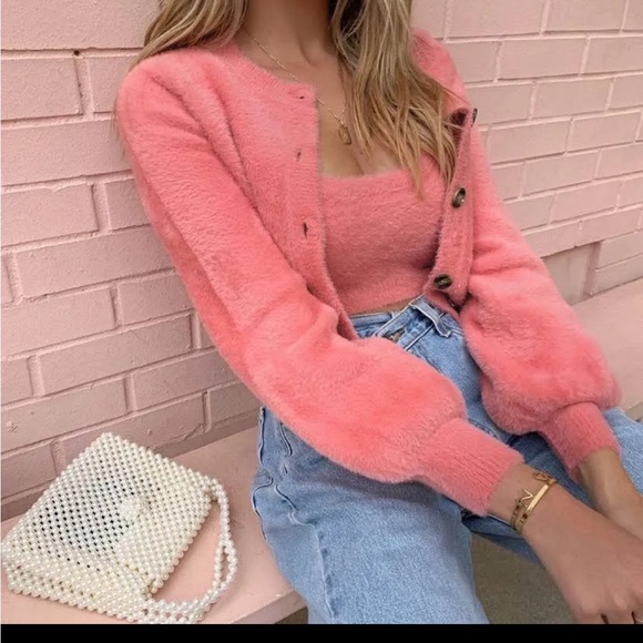 For Love and Lemons Whitney mohair sweater set - Picture 3 of 4